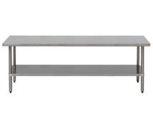 Hubert Work Table, Stainless Steel - 72"L x 30"W x 34"H