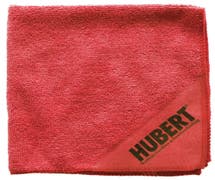 HUBERT Red Microfiber Towel - 16"L x 16"W