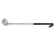 HUBERT 1 oz Stainless Ladle with Black Handle - 12"L
