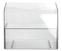 Expressly Hubert Rectangular Attendant-Serve Clear Acrylic Countertop Display Case With Open Back - 16"L x 12"W x 16"H