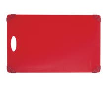 HUBERT Red Polypropylene Cutting Board with Grippers - 15"L x 20"W x 1/2"H