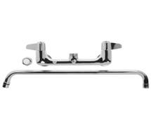 Hubert Wall Mount Faucet With Swing Nozzle And Lever Handles - 20 1/2"L x 11 3/4"W x 7 9/16"H