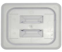 HUBERT 1/6 Size Clear Polycarbonate Solid Food Pan Cover with Handle
