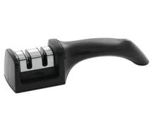 Hubert Black ABS Plastic Dual-Action Handheld Knife Sharpener - 7 1/2"L