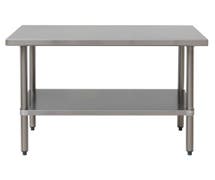 Hubert Work Table, Stainless Steel - 30"L x 24"W x 34"H