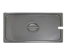 HUBERT Full Size 22 Gauge Stainless Steel Slotted Flat Steam Table Pan Cover