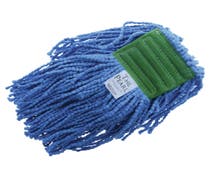 HUBERT Blue Microfiber Medium Mop Head with 5" Headband