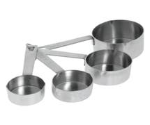 Hubert Stainless Steel Measuring Cup Set with Heavy Duty Strip Handles