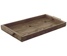 Wooden Weatherwood Tray - 15 1/2"W x 10 1/2"D x 2"H