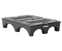 Hubert Black Plastic Dunnage Rack - 48"L x 36"W x 12"H