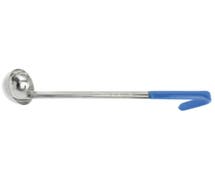 Hubert 2 oz Stainless Ladle with Blue Handle - 12"L