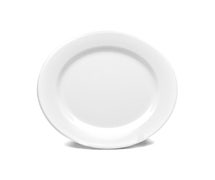 Elite Global D10PL-W 10" Round Rim Plate, White (2104), CS of 6/EA