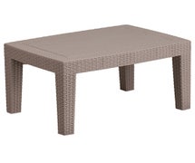 Flash Furniture DAD-SF2-T-GG Charcoal Faux Rattan Coffee Table