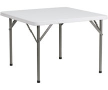 Flash Furniture DAD-YCZ-86-GG 34" Square Granite White Plastic Folding Table 