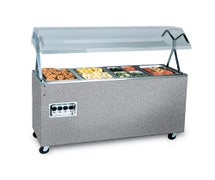 Vollrath 38945 - 38710 - Affordable Portable Hot Food Buffet Table - 4 Wells - 60"W with Enclosed Base, Wood