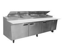 Delfield 18699PTLV Liquitecrefrigerated Prep Table, Three-Section, 99"W