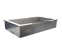 Delfield N8030 Drop-In Ice Cooled Cold Pan, 30-3/4"W X 26" D, (2) 12" X 20" Pan Size