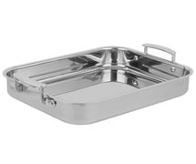 Vollrath 49435 Miramar Display Cookware Stainless Small Food Pan With Handles  2.8Qt.