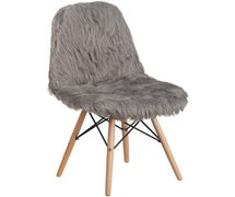 Flash Furniture Shaggy Dog Charcoal Gray Accent Chair