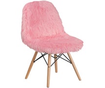Flash Furniture Shaggy Dog Light Pink Accent Chair