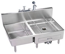 IMC Teddy DL20-1 - 28-1/2 x 46 x 31 Free Standing Utility Sink & Can Washer