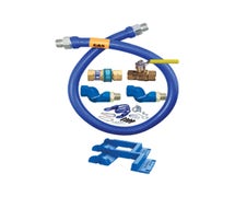 Dormont 16100KIT2S48PS 1 IN ID, 48 IN Length, Moveable Gas Connector Kit, Connector, QD, Full Port Valve, 2 Swivels