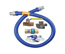 Dormont 16100KIT72 1 IN ID, 72 IN Length Moveable Gas Connector Kit, Connector, QD, Full Port Valve