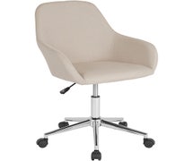 Flash Furniture DS-8012LB-BGE-F-GG Home and Office Mid-Back Chair in Beige Fabric