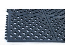 Rhino DX-2436B Black Drain-X 2 Ft x 3 Ft Interlocking Anti-fatigue Drain-Thru Mat