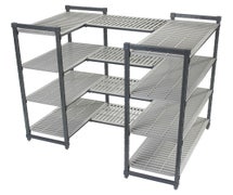 Cambro EA213672V4580 Elements Stationary Shelving - 36"Wx21"Dx72"H 4 Shelf Add-On Kit