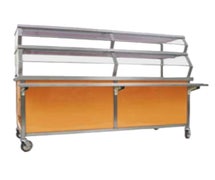 Eagle Group DCS4-STU Director's Choice Solid Top Serving Unit, 64"L x 30"W x 34"H, 16/304 stainless steel top