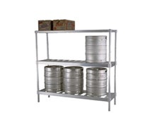 Eagle Group KR1842A Panco Beer Keg Rack, 3-tier, 42"W x 18"D x 76"H