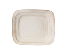Elite Global D11PLST-OWD Irregular Square Plate, 11" sq. x 1 3/8" h., Square Della Terra Stoneware, 6/CS