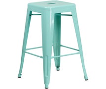 Flash Furniture ET-BT3503-30-MINT-GG 30'' High Backless Mint Green Indoor-Outdoor Barstool