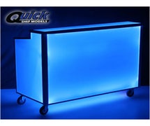 Forbes 4863-5-W Luxe Series Mobile Bar, 30"W X 60"L X 47"H