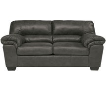 Signature Design by Ashley Bladen Loveseat in Slate Faux Leather