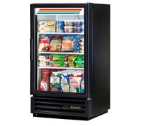 True GDM-10-HC-LD - Refrigerated Glass Door Merchandiser - One Door - 10 Cu. Ft., Black, Right Hinge