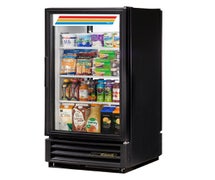 True GDM-10PT-LD Pass-Thru Display Refrigerator - Two Glass Door, 10 Cu. Ft., White, Right Hinged