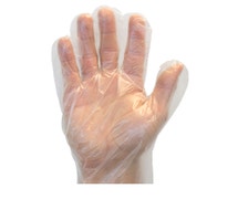 Safety Zone GDPE Powder-Free Polyethylene Gloves, Small, Clear, Case of 10,000