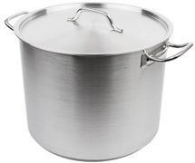 Vollrath 3509 Stock Pot with Cover - Optio Stainless Steel 38 Qt.
