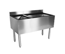 Glastender C-CBA-36L-CP10 Choice Underbar Combo Ice Bin/Cocktail Unit, With Bottle Well Storage, 36"W X 19"D