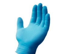 Safety Zone GNPR-1A Powder-Free Nitrile Gloves, Small, Blue, Case of 1000