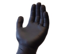 Safety Zone GNPR-BK Powder-Free Nitrile Gloves, Small, Black, Case of 1000