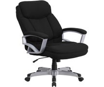 Flash Furniture GO-1850-1-FAB-GG HERCULES Series Big & Tall 500 lb. Rated Black Fabric Executive Swivel Ergonomic Office Chair with Arms