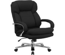 HERCULES Series 24/7 Intensive Use, Multi-Shift, Big & Tall 500 lb. Capacity Black Fabric Executive Swivel Chair with Loop Arms