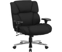 Flash Furniture GO-2149-GG HERCULES Series 24/7 Intensive Use Big & Tall 400 lb. Rated Black Fabric Executive Ergonomic Office Chair with Lumbar Knob
