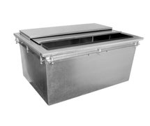 Glastender DI-IB24-CP10 Ice Bin, Drop-In With Built-In 10 Circuit Cold Plate, 26"W X 19"D
