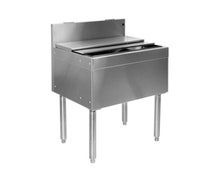 Glastender IBB-24-CP10 Underbar Commercial Ice Bin, 10-Circuit Cold Plate, 24"W X 24"D