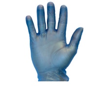 Safety Zone GVP9-1-BL Powder-Free Vinyl Gloves, Large, Blue, Case of 1000
