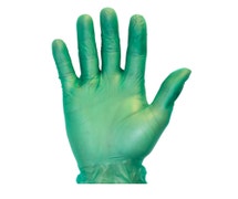 Safety Zone GVP9-1-GR Powder-Free Vinyl Gloves, Small, Green, Case of 1000